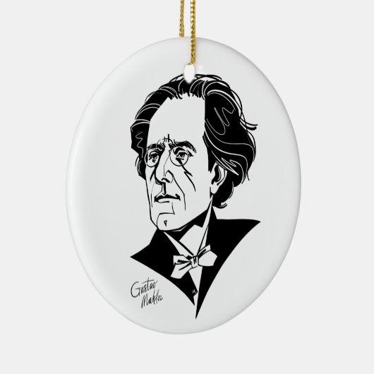 Gustav Mahler Keramisch Ornament (Rechts)