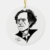 Gustav Mahler Keramisch Ornament (Voorkant)