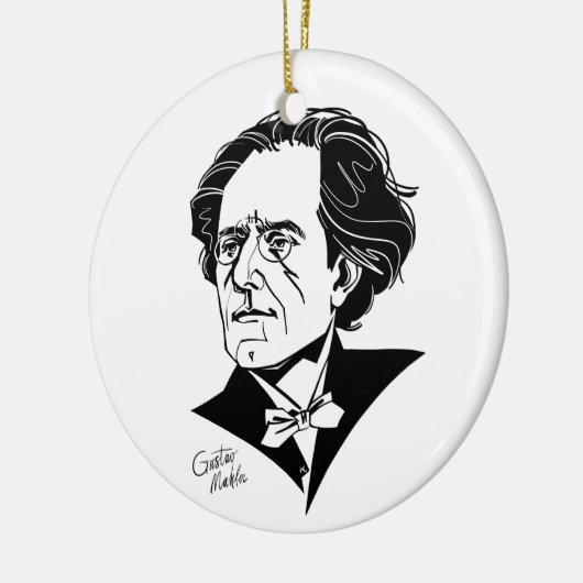 Gustav Mahler Keramisch Ornament (Links)