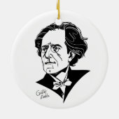 Gustav Mahler Keramisch Ornament (Achterkant)