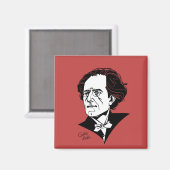 Gustav Mahler Magneet (Voorkant / Achterkant)