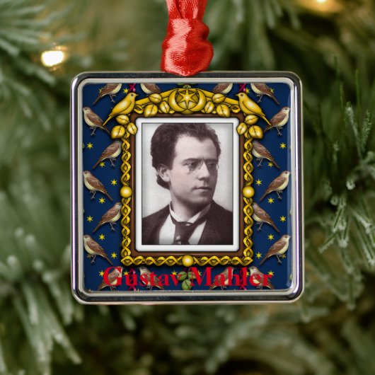 Gustav Mahler Metalen Ornament (Boom)