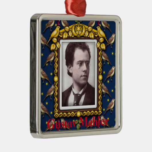 Gustav Mahler Metalen Ornament (Rechts)