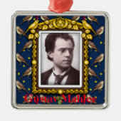Gustav Mahler Metalen Ornament (Voorkant)