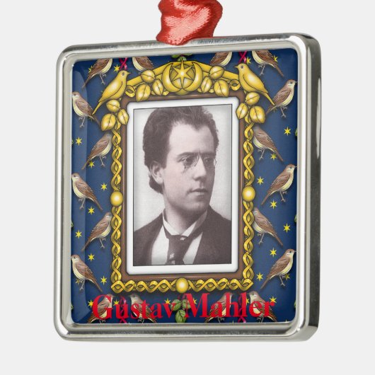 Gustav Mahler Metalen Ornament (Links)