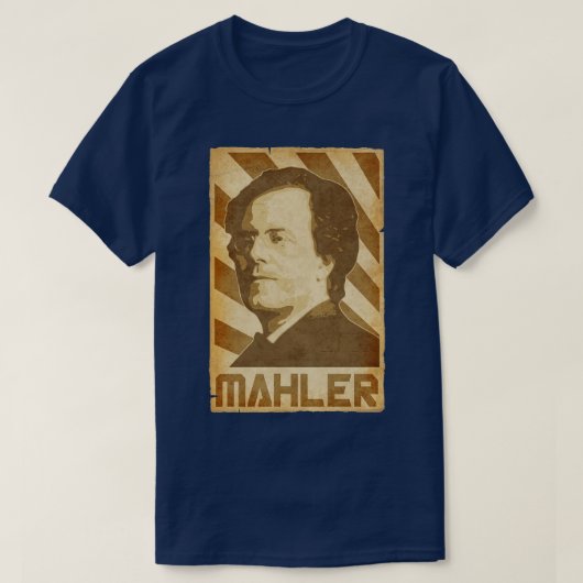 Gustav Mahler Retro Propaganda T-shirt (Design voorkant)