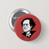 Gustav Mahler Ronde Button 5,7 Cm (Voorkant /achterkant)