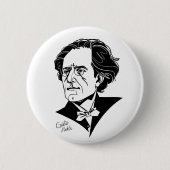 Gustav Mahler Ronde Button 5,7 Cm (Voorkant)