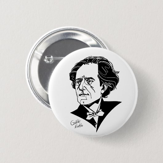 Gustav Mahler Ronde Button 5,7 Cm (Voorkant /achterkant)