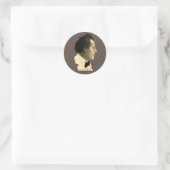 Gustav Mahler Ronde Sticker (Tas)