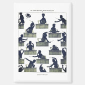 Gustav Mahler Silhouette by Otto Böhler Magneet (Voorkant)