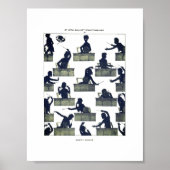 Gustav Mahler Silhouette by Otto Böhler Poster (Voorkant)