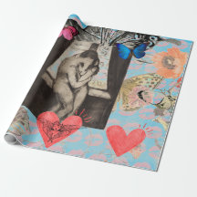 GUSTAV MUNCH "DE KISS" WRAPPINGPAPIER