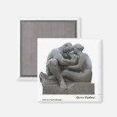 Gustav Vigeland sculptuur - Oslo, Noorwegen - magn Magneet (Voorkant / Achterkant)