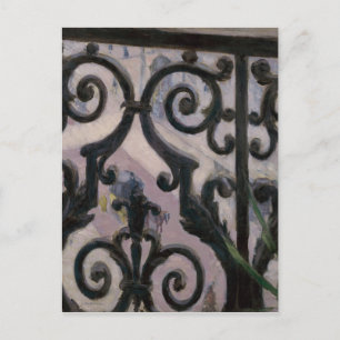 Gustave Cailebotte   Uitzicht uit een balkon Briefkaart