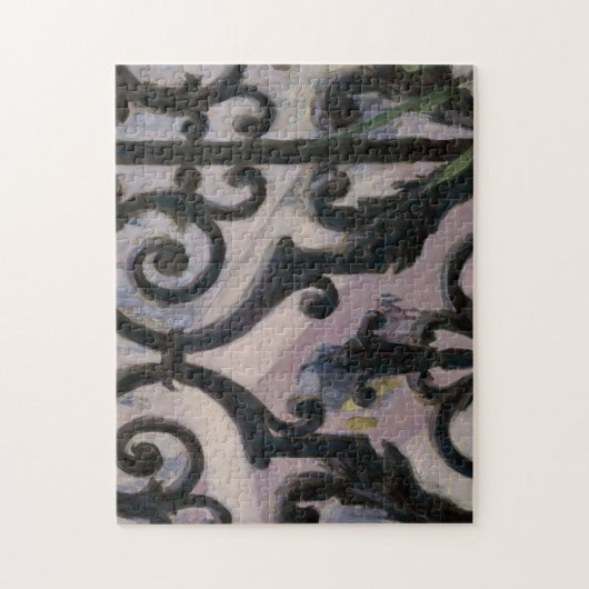 Gustave Cailebotte | Uitzicht uit een balkon Legpuzzel (Verticaal)