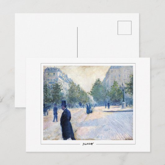 Gustave Caillebotte #104 - Kunst Briefkaart (Voorkant / Achterkant)