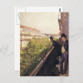 Gustave Caillebotte:A Balcony, Boulevard Haussmann Briefkaart (Voorkant / Achterkant)