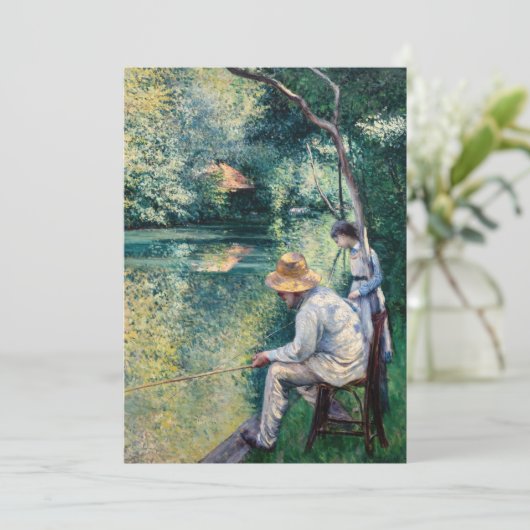 Gustave Caillebotte - Angling Bedankkaart (Staand voorkant)