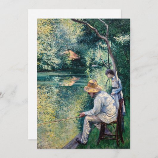 Gustave Caillebotte - Angling Bedankkaart (Voorkant / Achterkant)