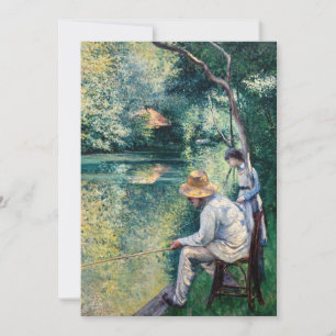 Gustave Caillebotte - Angling Bedankkaart