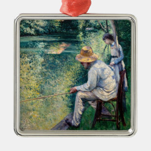 Gustave Caillebotte - Angling Metalen Ornament