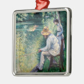 Gustave Caillebotte - Angling Metalen Ornament (Links)