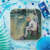 Gustave Caillebotte - Angling Papieren Bordje (Feest)