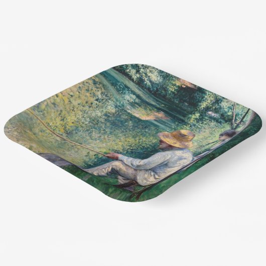 Gustave Caillebotte - Angling Papieren Bordje (Gebogen)