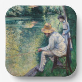 Gustave Caillebotte - Angling Papieren Bordje (Voorkant)