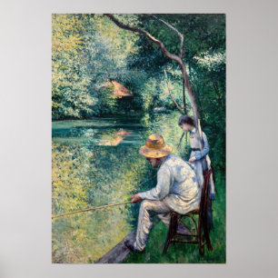 Gustave Caillebotte - Angling Poster