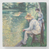 Gustave Caillebotte - Angling Stenen Onderzetter (Voorkant)