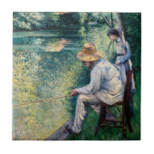 Gustave Caillebotte - Angling Tegeltje (Voorkant)