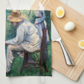 Gustave Caillebotte - Angling Theedoek (Quarter Fold)