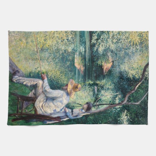 Gustave Caillebotte - Angling Theedoek (Horizontaal)