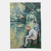 Gustave Caillebotte - Angling Theedoek (Verticaal)