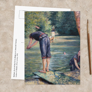 Gustave Caillebotte - Badenden, oever van de Yerre Briefkaart