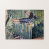 Gustave Caillebotte - Badenden, oever van de Yerre Legpuzzel (Horizontaal)