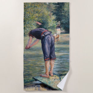 Gustave Caillebotte - Badenden, oever van de Yerre Strandlaken