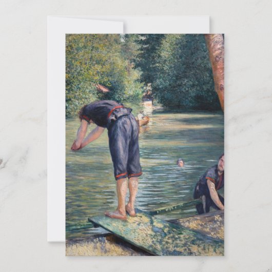 Gustave Caillebotte - Bathers, Bank of the Yerres Kaart (Voorkant)