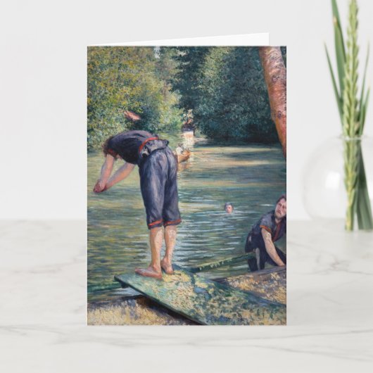 Gustave Caillebotte - Bathers, Bank of the Yerres Kaart (Voorkant)