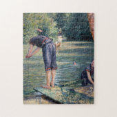 Gustave Caillebotte - Bathers, Bank of the Yerres Legpuzzel (Verticaal)