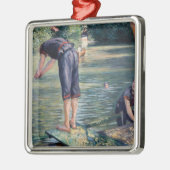 Gustave Caillebotte - Bathers, Bank of the Yerres Metalen Ornament (Links)
