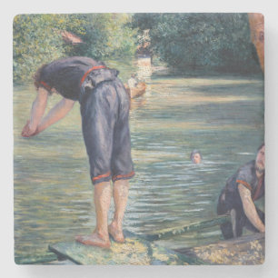Gustave Caillebotte - Bathers, Bank of the Yerres Stenen Onderzetter