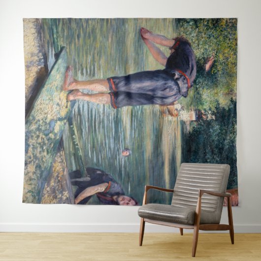 Gustave Caillebotte - Bathers, Bank of the Yerres Wandkleed (In Situ (horizontaal))