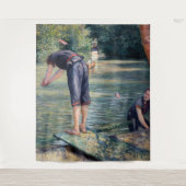 Gustave Caillebotte - Bathers, Bank of the Yerres Wandkleed (Voorkant)