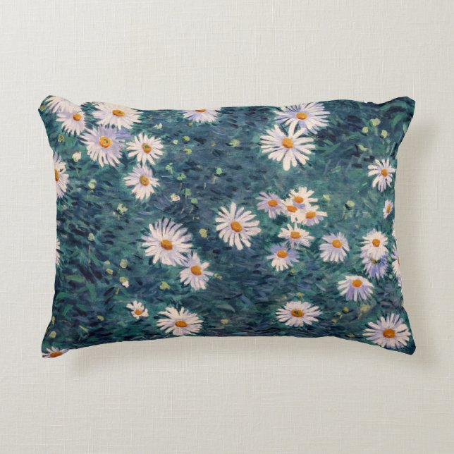 Gustave Caillebotte - Bed of Daisies, Detail Accent Kussen (Voorkant)