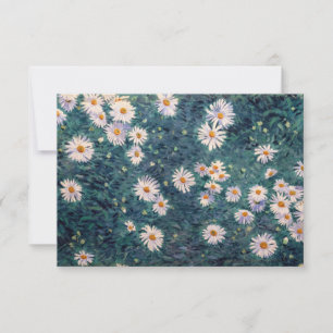 Gustave Caillebotte - Bed of Daisies, Detail Bedankkaart