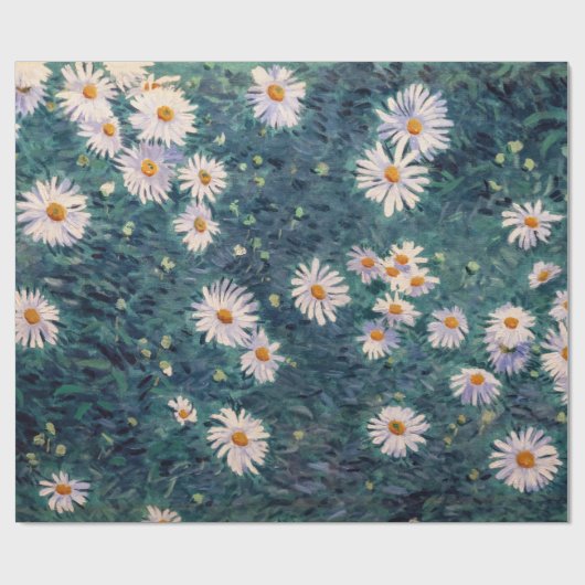 Gustave Caillebotte - Bed of Daisies, Detail Cadeaupapier (Vlak)