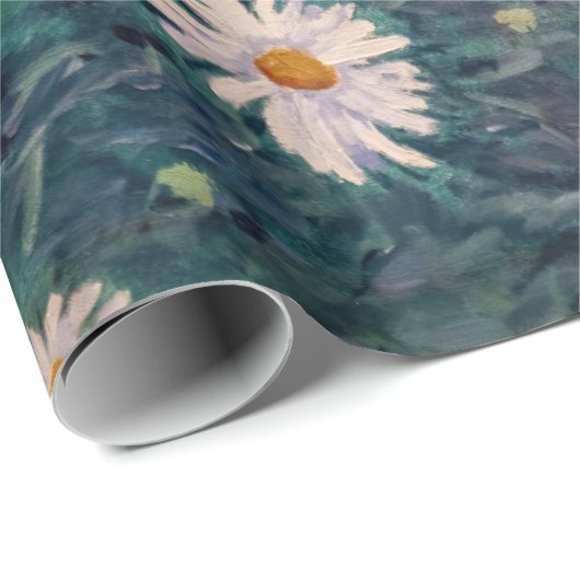 Gustave Caillebotte - Bed of Daisies, Detail Cadeaupapier (Rol Hoek)